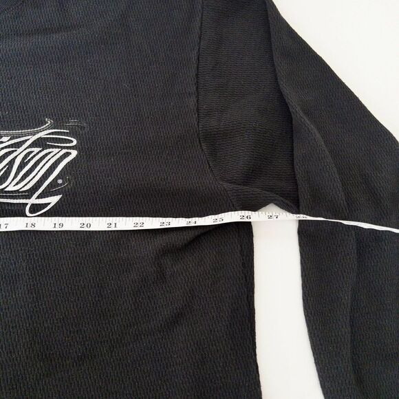 Vintage y2k Harley Davidson Waffle Shirt Thermal Mens XL Benjys Harley Davidson - Picture 7 of 9